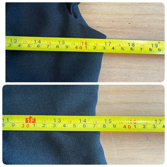 Eliza J Cap Sleeve Ruffled Peplum Waist Crepe Wide Leg Jumpsuit SIZE 6 Black - Picture 8 of 9